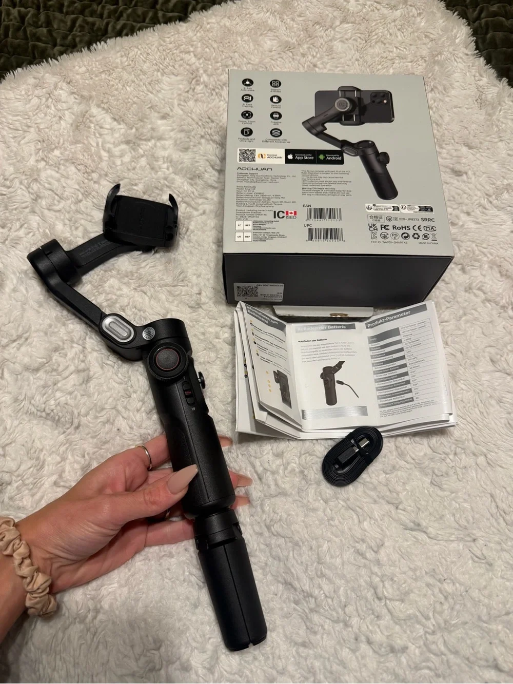 Like New Portable Black Smartphone Stabilizer  Smart XE 3-Axis